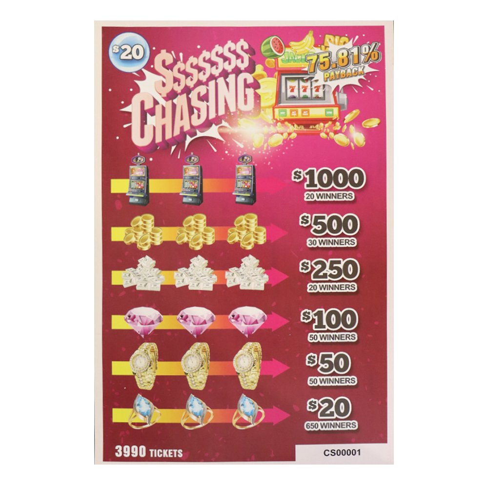 Instant Prize Break Open Ticket Double-sided High-definition Printing 3 Window Pull Tabs Gambling Tickets And Board