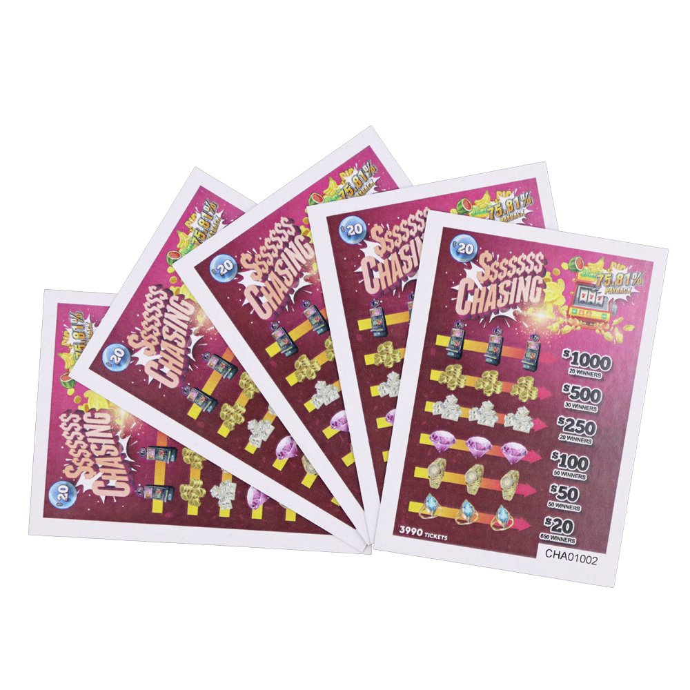 Instant Prize Break Open Ticket Double-sided High-definition Printing 3 Window Pull Tabs Gambling Tickets And Board