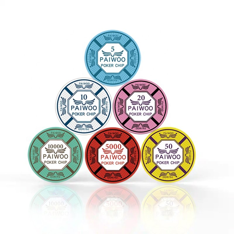 Custom Logo 300pcs Ceramic Poker Chips Set Professionally Used in Casinos