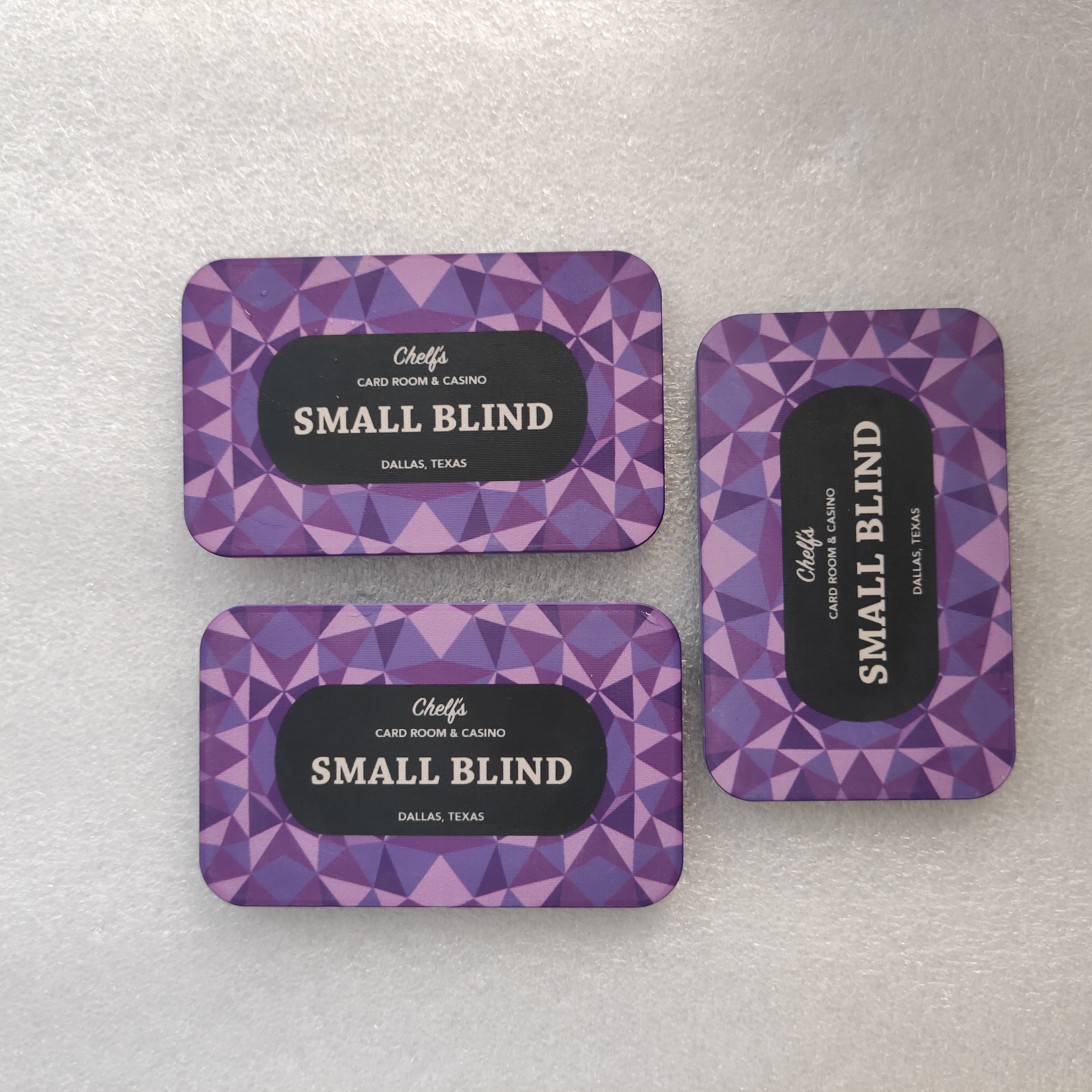 Custom sublimation square shape 80*50mm ceramic poker plaques with your design