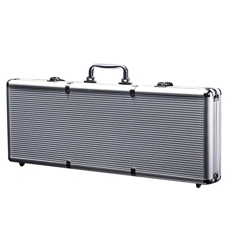 500pcs Custom Factory Black Mahogany Small Aluminum Case for Poker 500 Chips Case