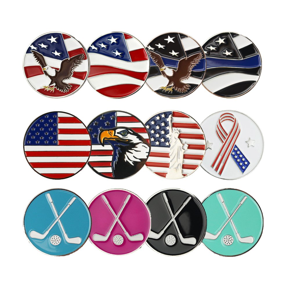 custom metal golf ball marker wholesale blank personalized golf ball marker