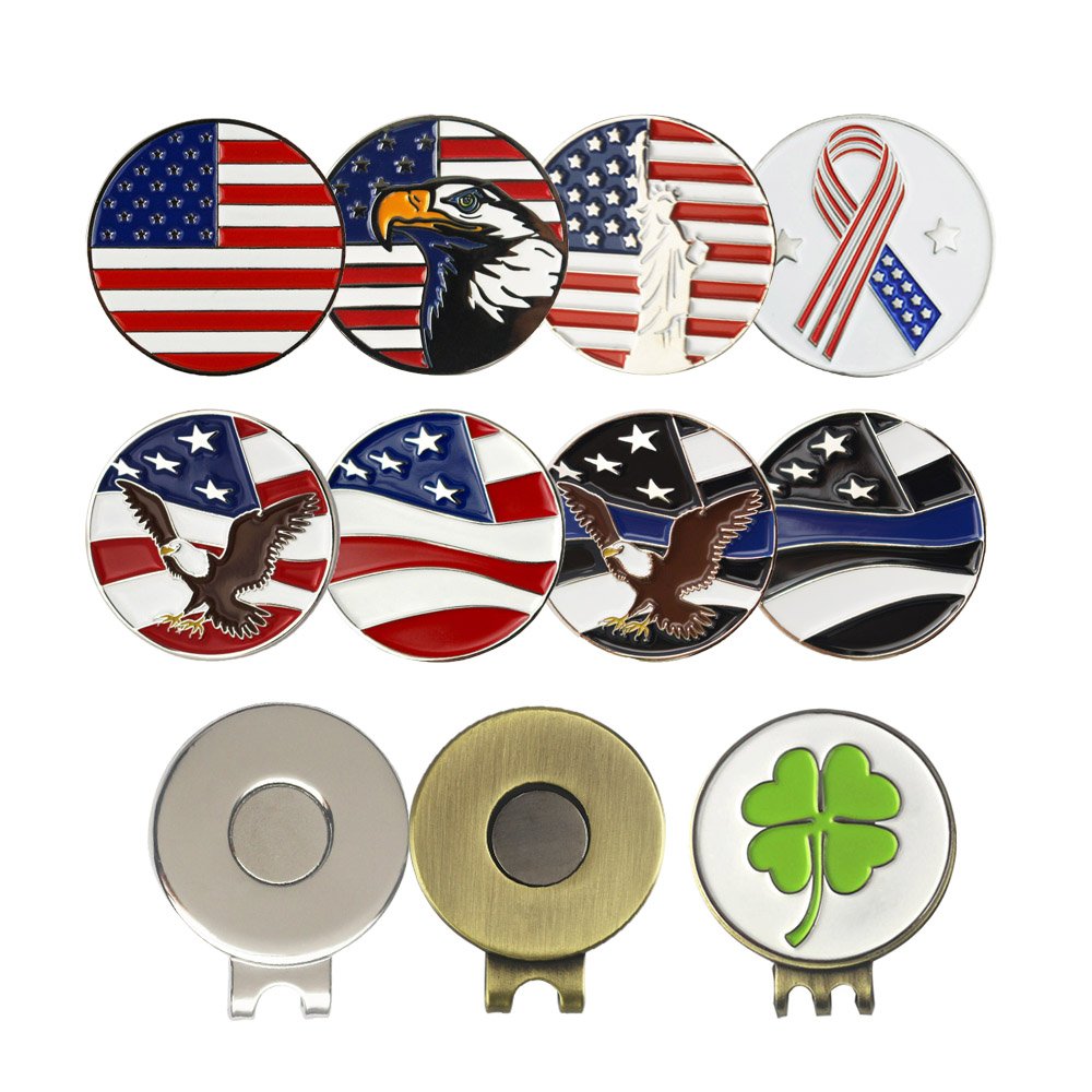 custom metal golf ball marker wholesale blank personalized golf ball marker