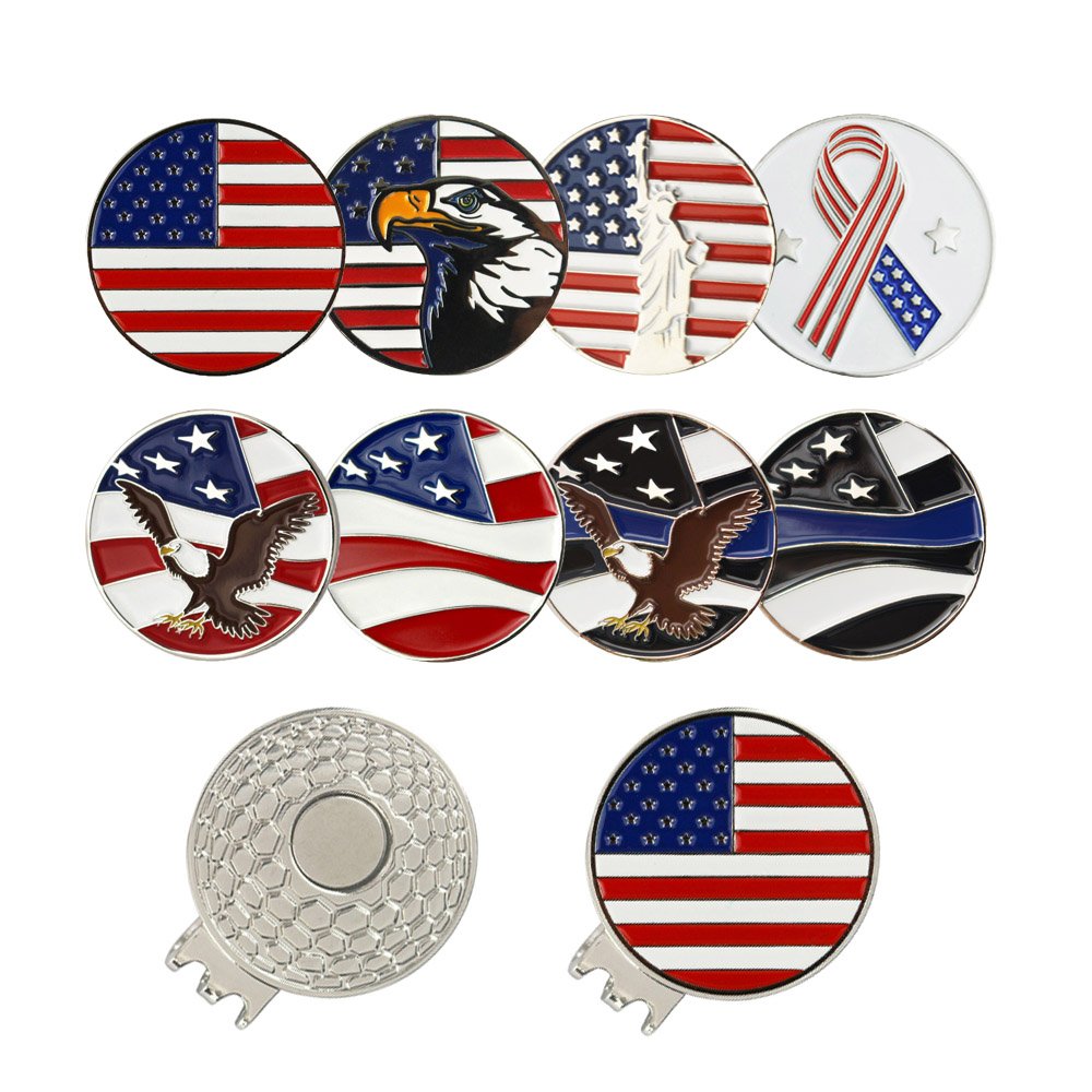custom metal golf ball marker wholesale blank personalized golf ball marker