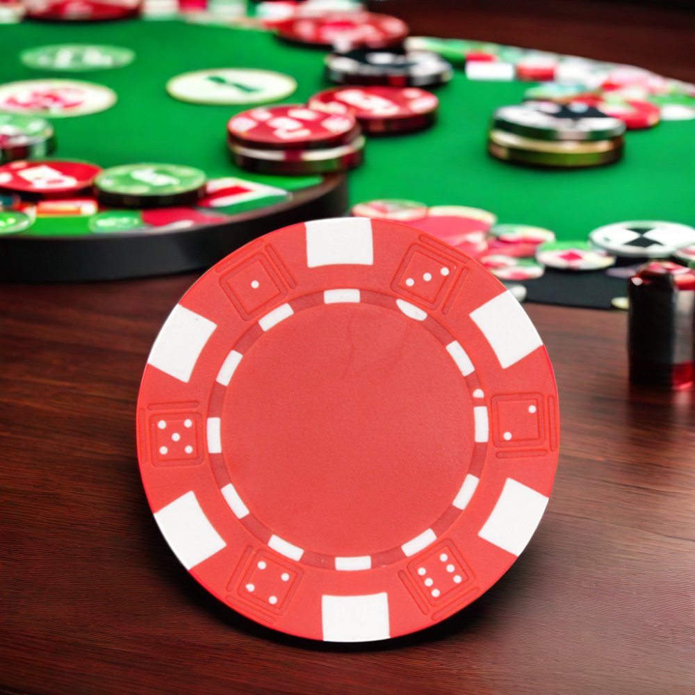 Casino ABS Poker Chip Set 11.5g Metal Coins for Texas Hold'em 39mm Diameter Poker Accessories