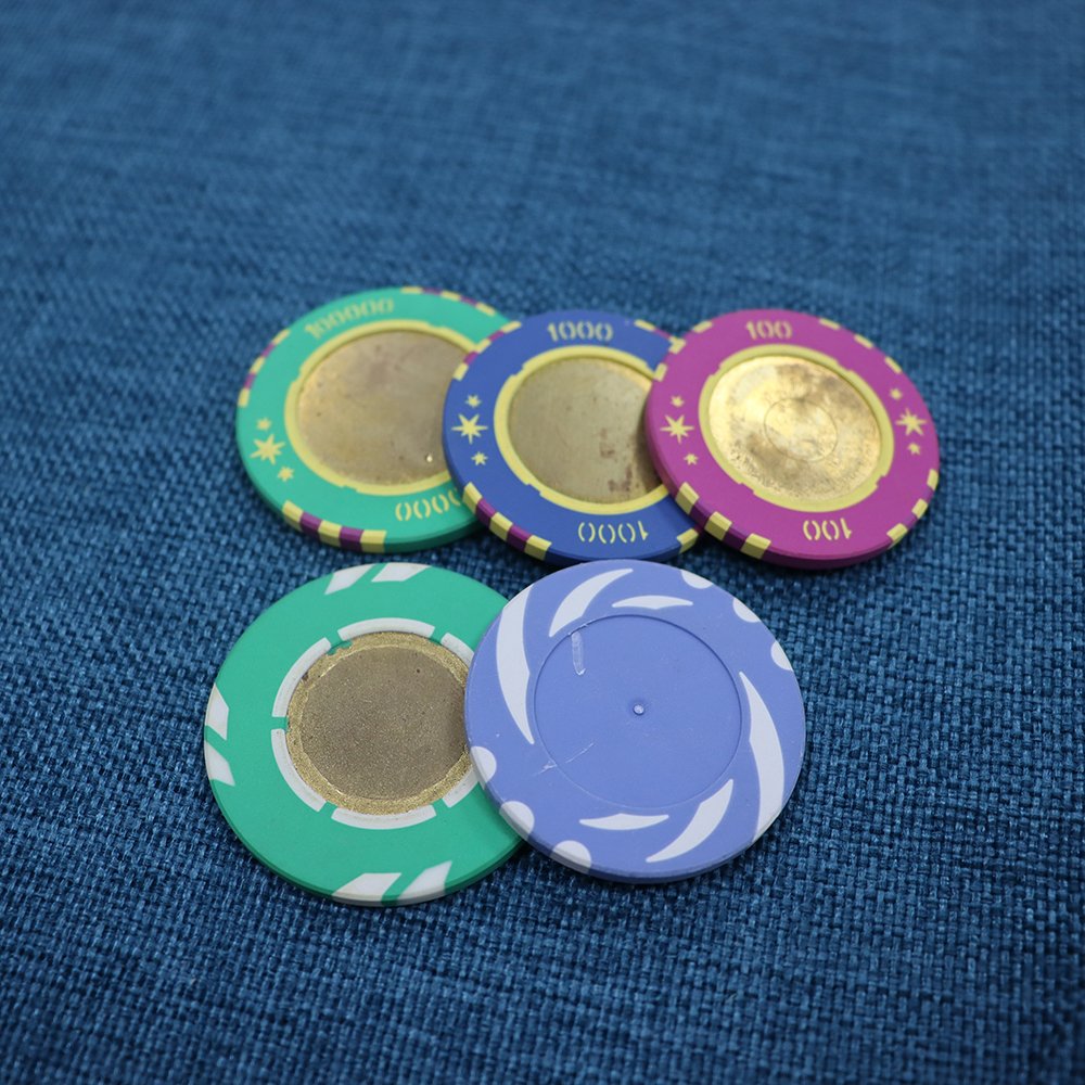 Custom Clay Poker Chips 50mm Poker Set 500 pcs Chips Ept Texas Blank Ceramic Poker Chips Sets