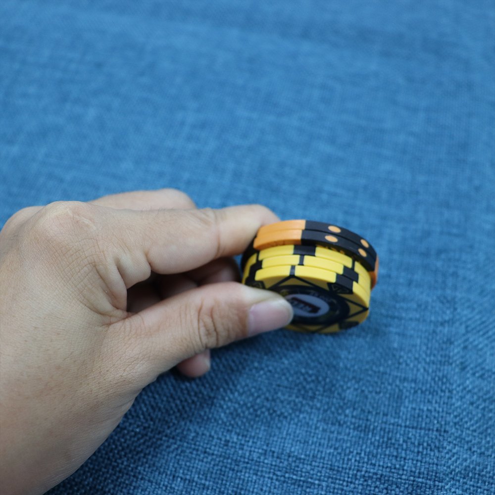 Custom Clay Poker Chips 50mm Poker Set 500 pcs Chips Ept Texas Blank Ceramic Poker Chips Sets