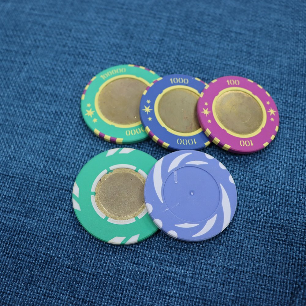 Custom Clay Poker Chips 50mm Poker Set 500 pcs Chips Ept Texas Blank Ceramic Poker Chips Sets