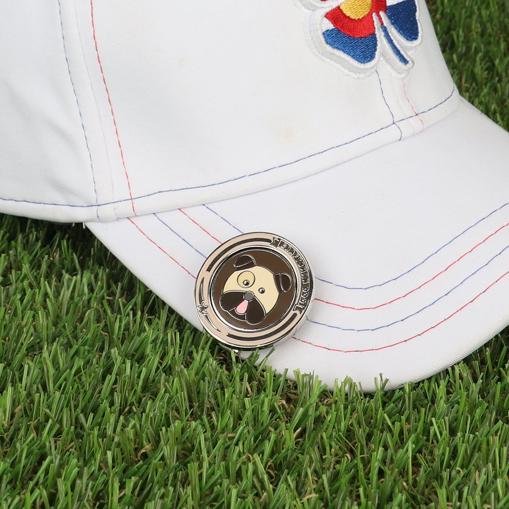 2022 New Design Golf Customize Logo 34mm Multi-type Dog Hat Clip Golf Ball Marker Golf Ball Marker Hat Clip