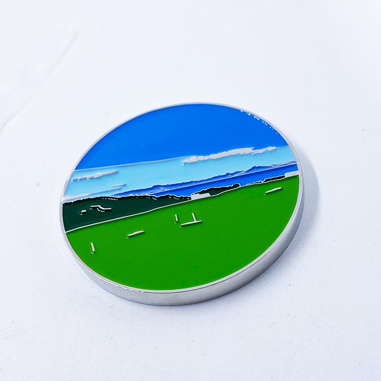 Custom Enamel Golf Ball Marker Customized Logo High Quality Golf Poker Chip Magnetic Golf Ball Marker
