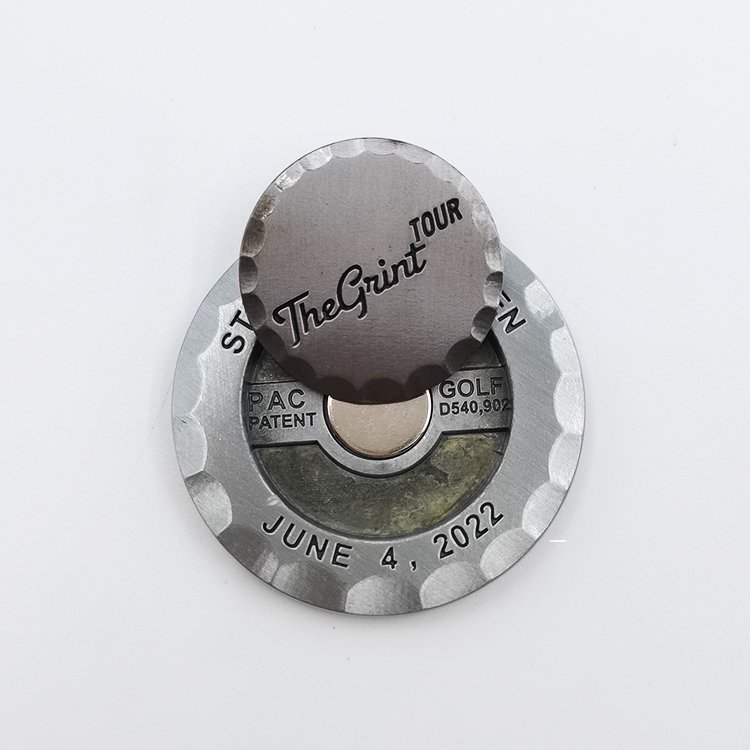 Custom Enamel Golf Ball Marker Customized Logo High Quality Golf Poker Chip Magnetic Golf Ball Marker