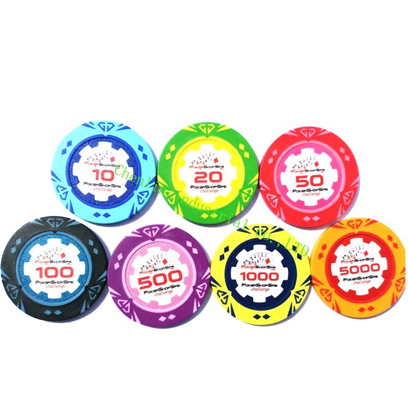 CLAY POKER CHIPS with you labels insert 14G manufactuer