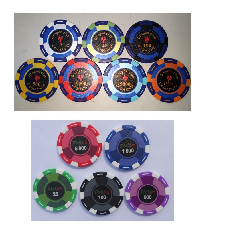 CLAY POKER CHIPS with you labels insert 14G manufactuer