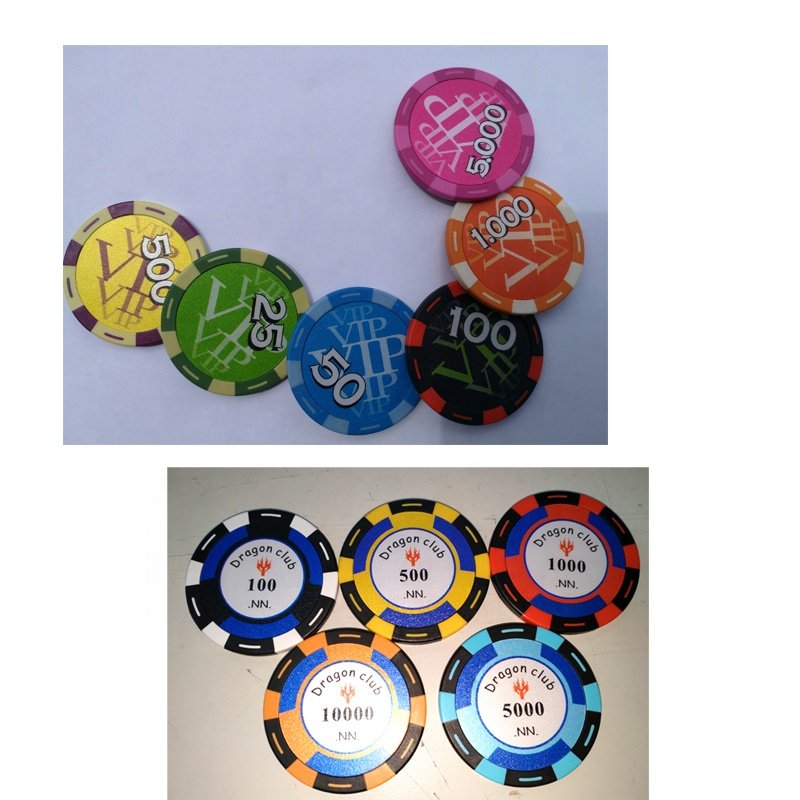 CLAY POKER CHIPS with you labels insert 14G manufactuer