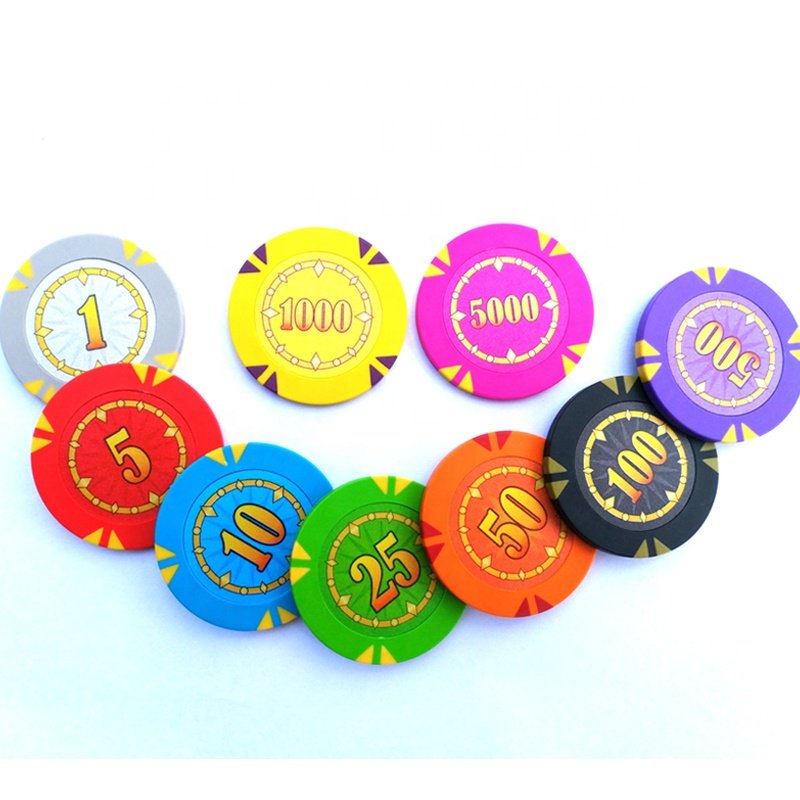 CLAY POKER CHIPS with you labels insert 14G manufactuer