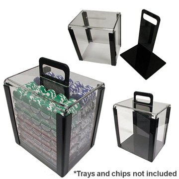 1000PCS Poker Chips Acrylic Transparent Boxes
