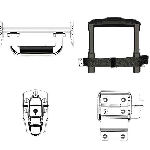 Professional New Rolling Beauty Case Trolley Cosmetic Case with 4 wheels Aluminum Cosmetic Train Case with locks