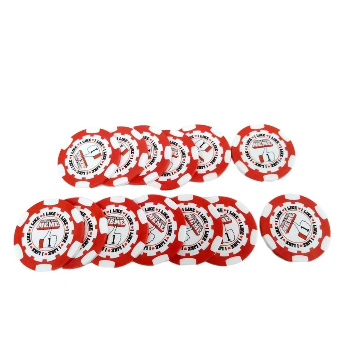 40mm ABS Golf Ball Marker Coins Token Chip UV Printing Gambling Game Clay Custom LOGO Blank Casino Royal Poker Chips Ceramic