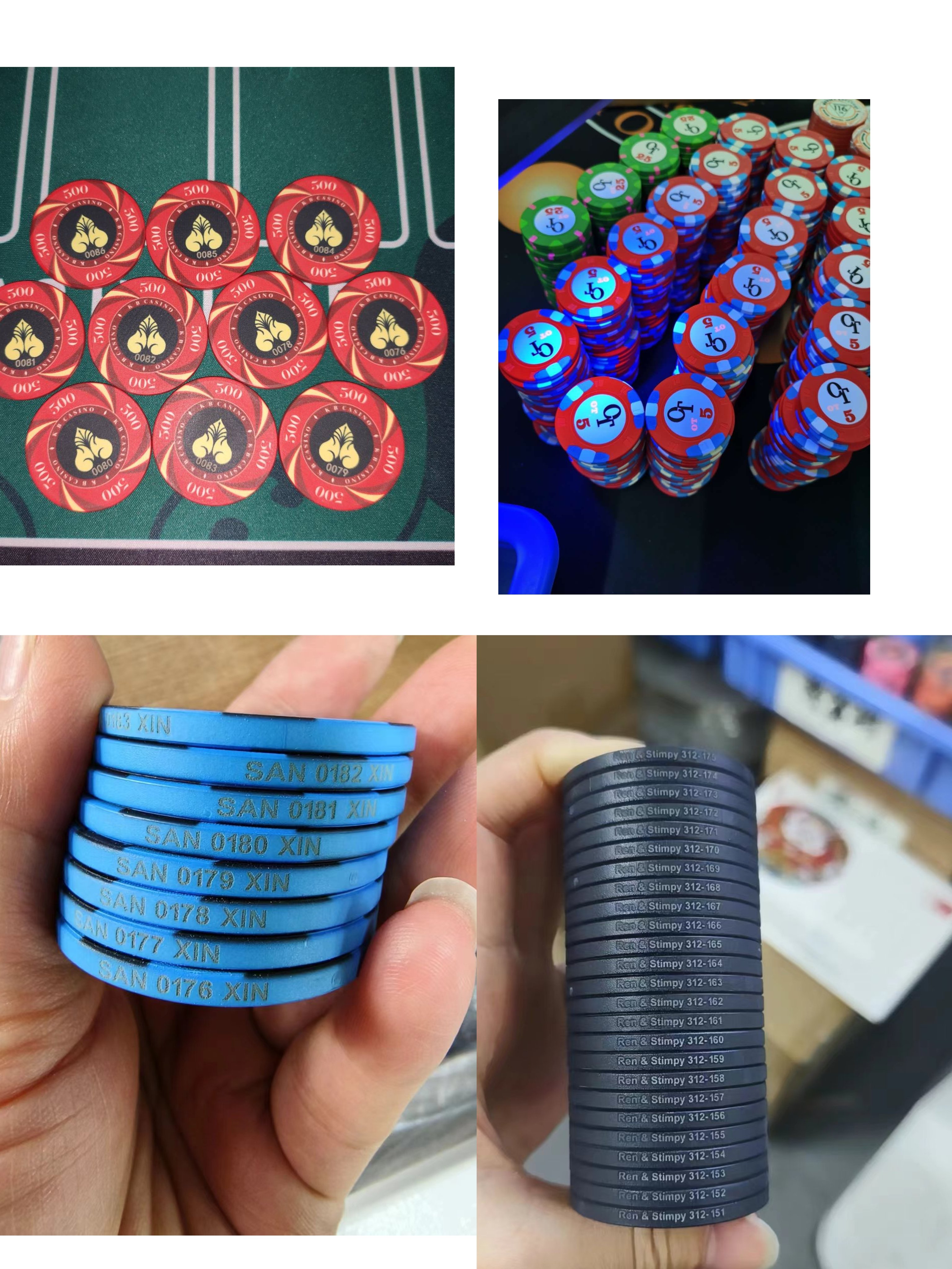 Series number 39mm 43mm 46mm 50mm Ceramic poker chip with heat sublimation on rolling edge