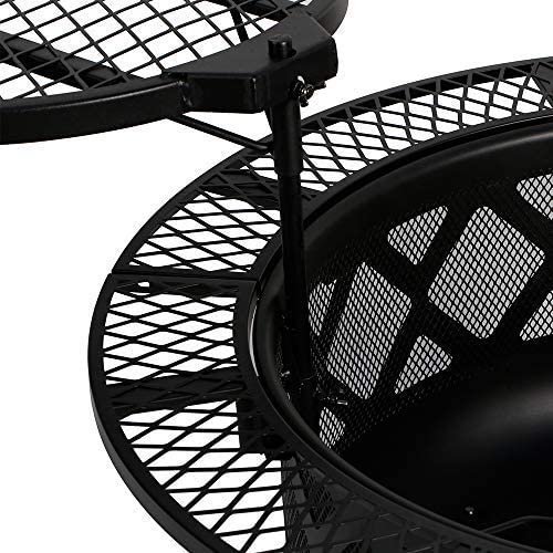Hot sale luxury style large BBQ fire pit Outdoor wood burning fire pit with BBQ grill