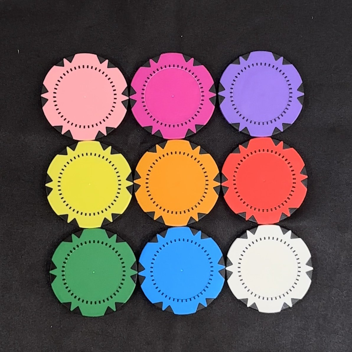 Professional Production 11.5g ABS Poker Chips Without Face Value