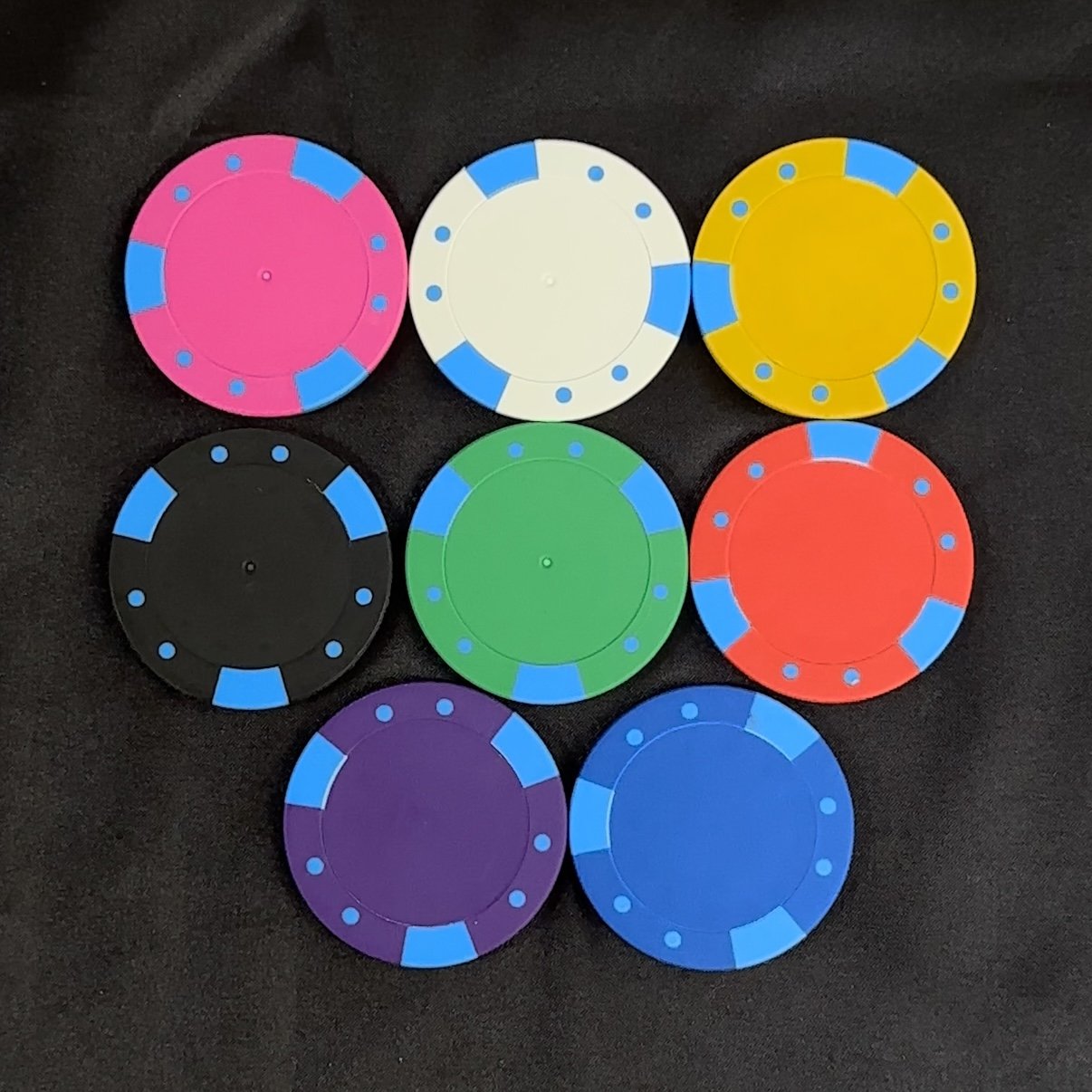 Professional Production 11.5g ABS Poker Chips Without Face Value