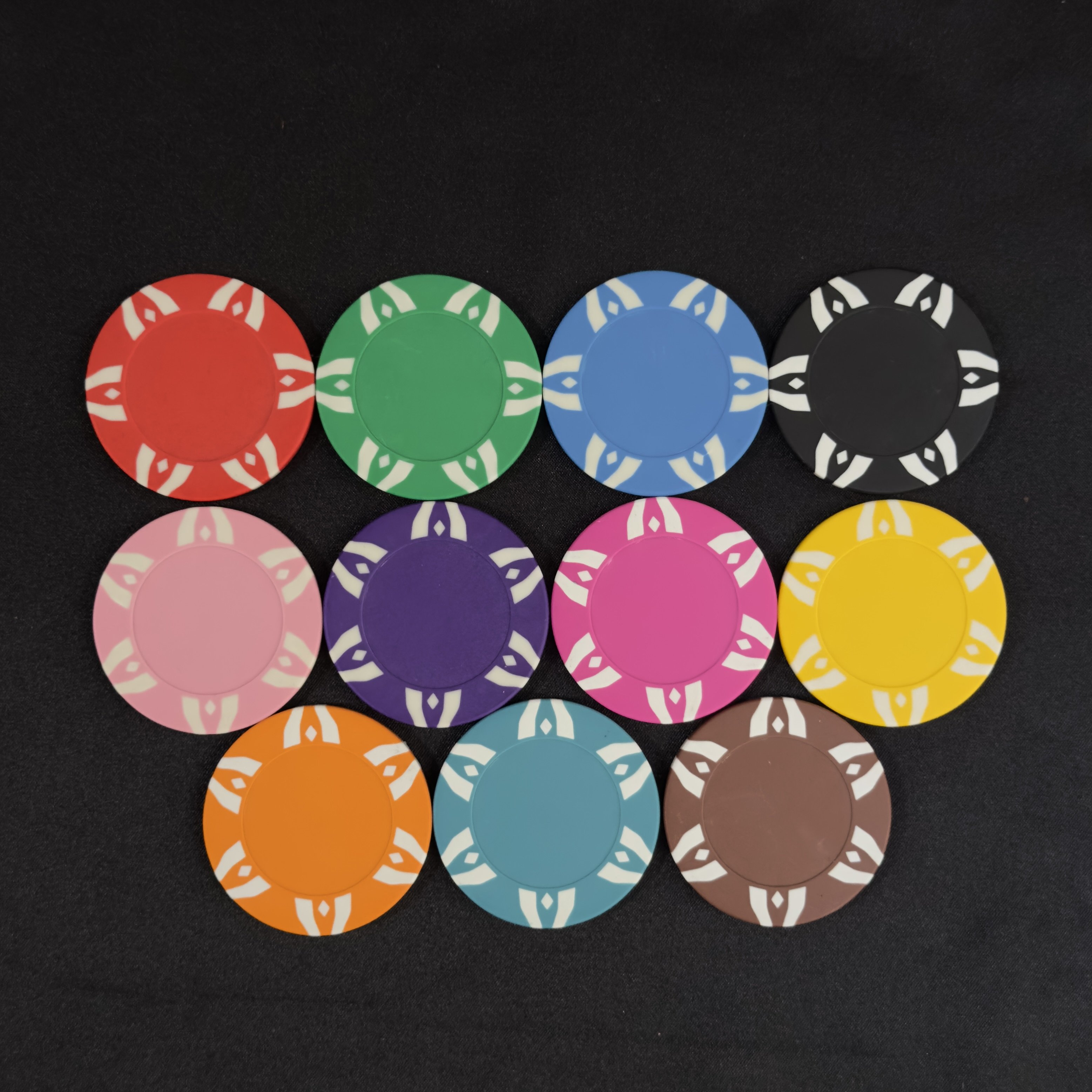 Professional Production 11.5g ABS Poker Chips Without Face Value
