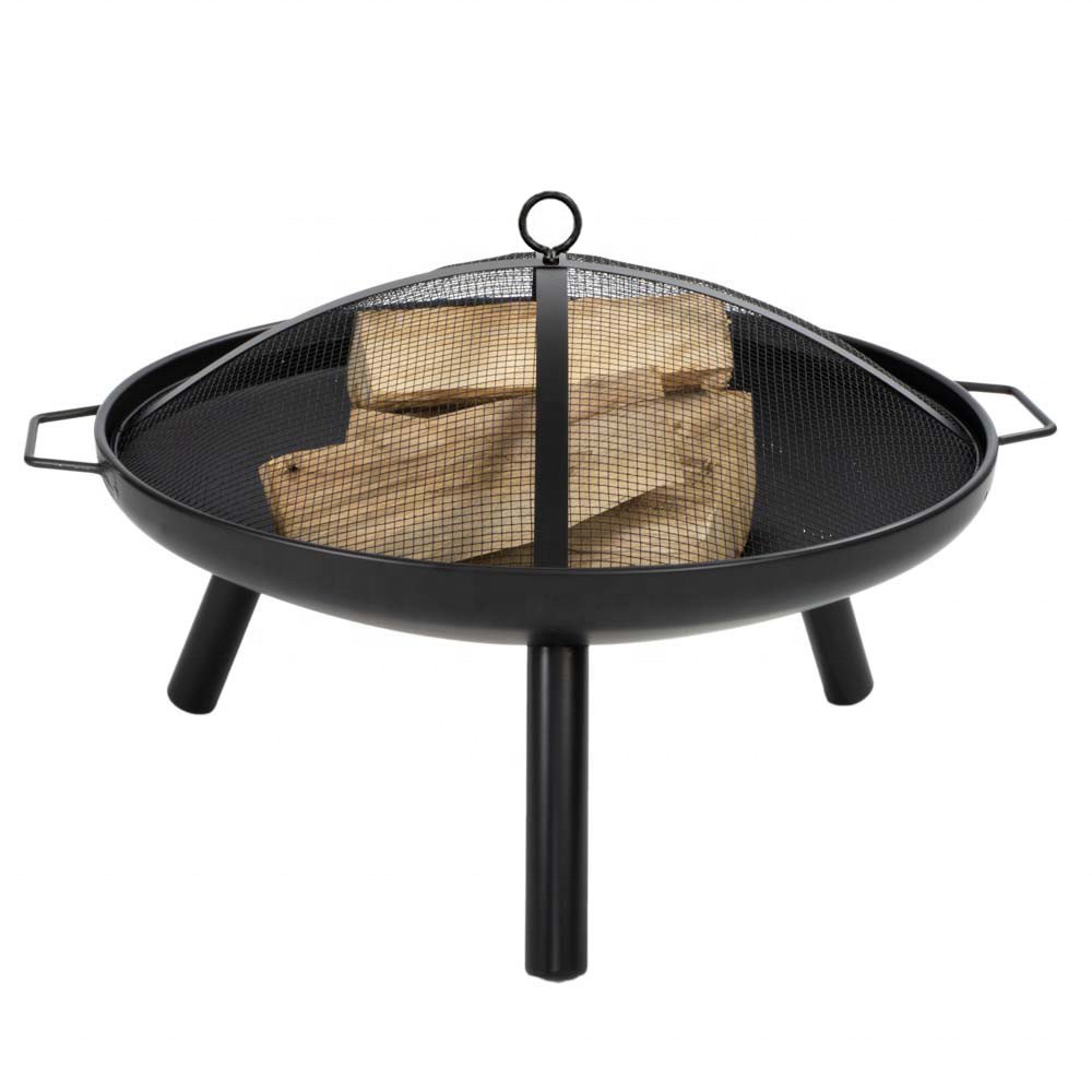 60cm garden mesh cover fire bowl wood burning camping fire pit