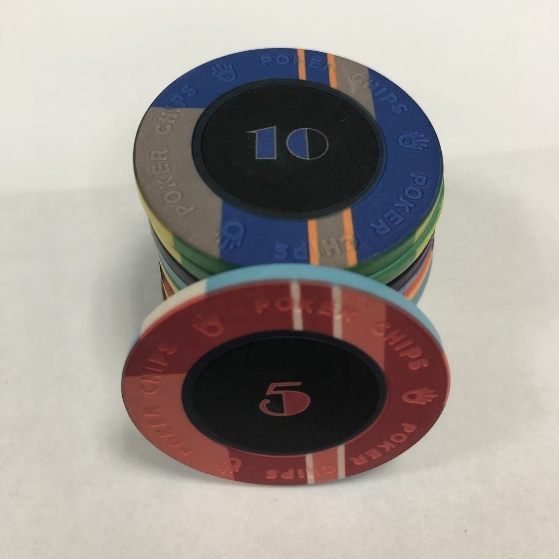 10g EPT 39 x 3mm Ceramic Poker Chips, Casino Quality ceramic chip