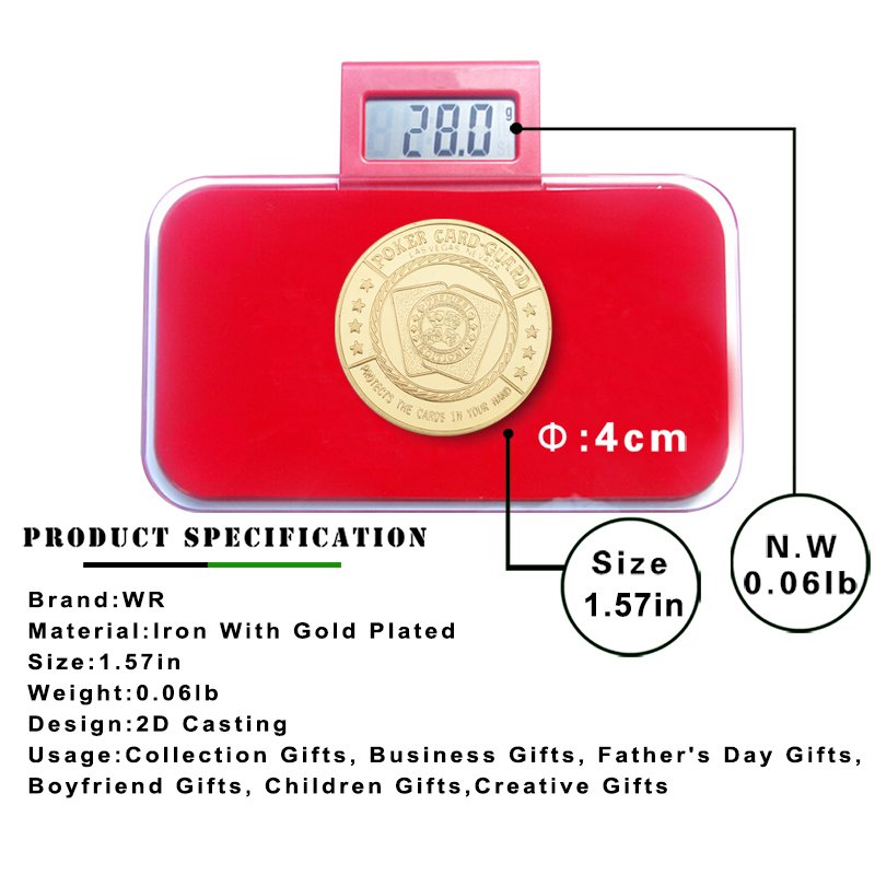 Wholesale Cheap 3d Metal Commemorative Coin Gold Silver Antique Brass Poker Chip Coin