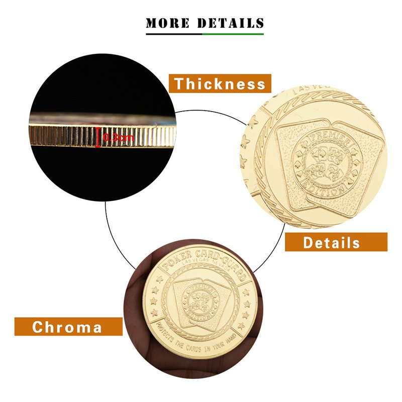Wholesale Cheap 3d Metal Commemorative Coin Gold Silver Antique Brass Poker Chip Coin