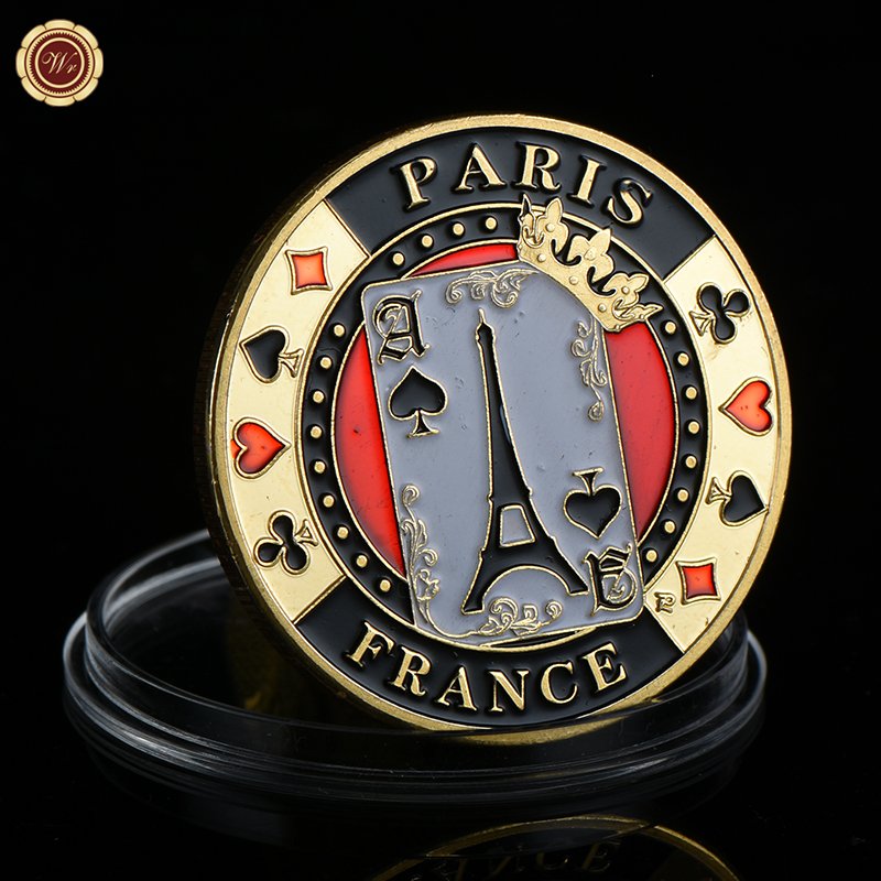 Wholesale Cheap 3d Metal Commemorative Coin Gold Silver Antique Brass Poker Chip Coin