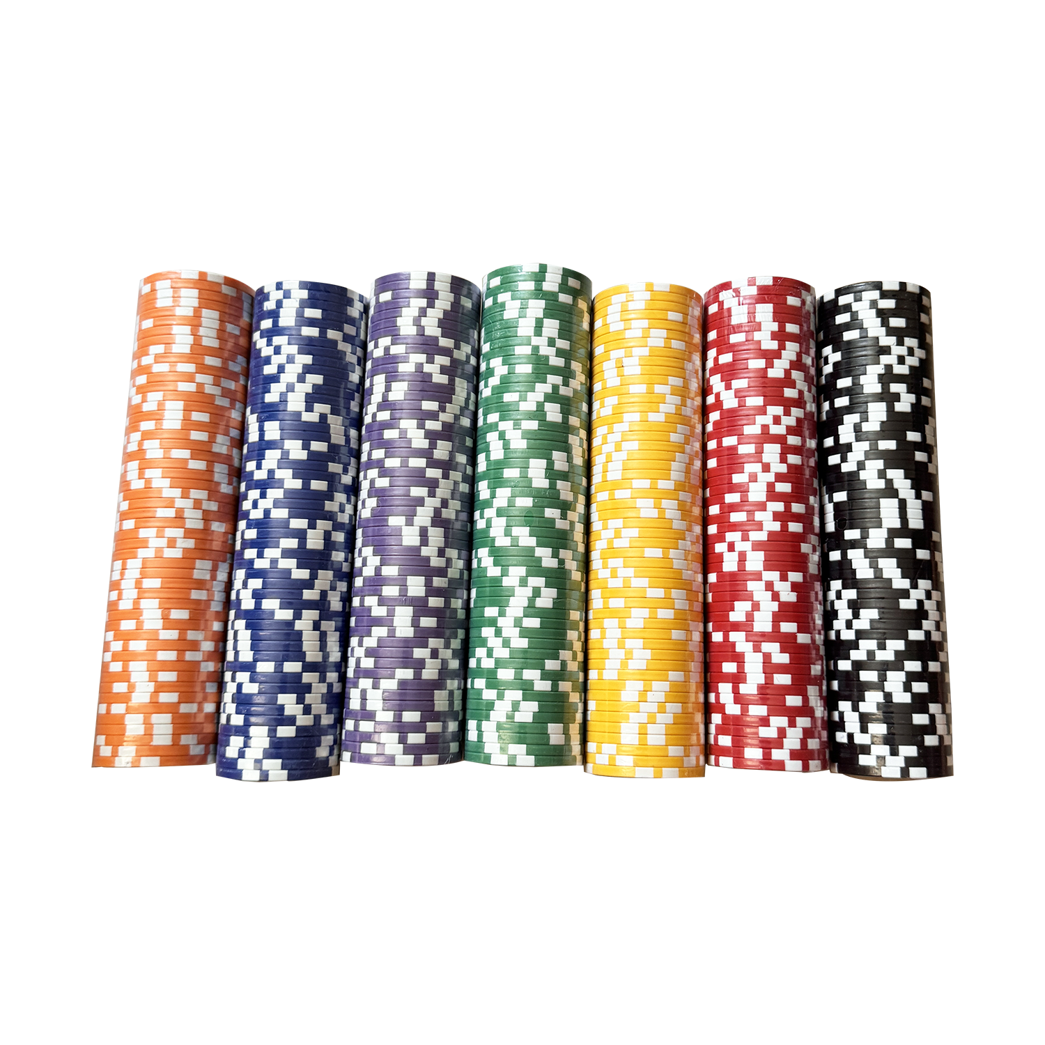 Wholesales Cheap Blank Casino Playing Card For sales Of 500 pcs ABS Piece Poker Chips Set with Aluminum Box Case
