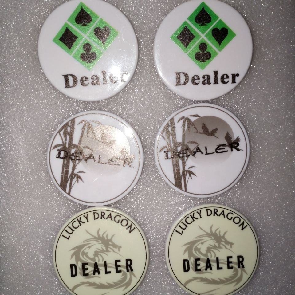Custom 50mm plastic token digit print with your full color design