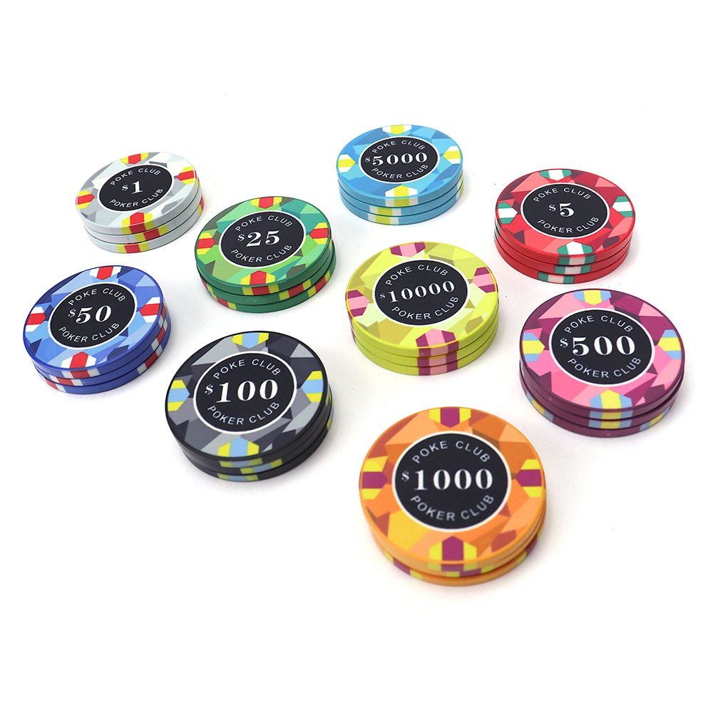 Free design sample 12g ceramic poker chips 43mm diameter antique texture surface custom logo casino play chips for poker room