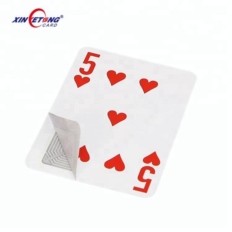 Very thin card Custom RFID playing card poker card with contactless rfid chip for game