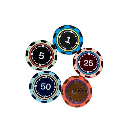 Wholesale Cheap Custom Denomination Oversized Juego Golf Mini Metal Casino Poker Chip