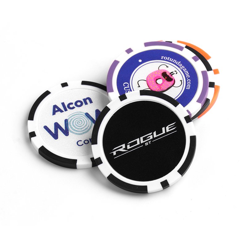 Customized Mix Colors Clay Made Coins 40MM Golf Poker Chip Golf Ball Markers