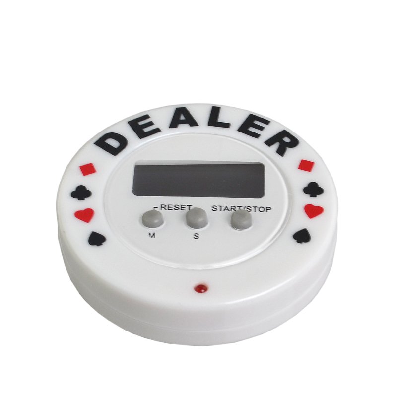 Hot Sale Poker Tournament Timer Pro Digital Dealer & Timer Round Dealer Black Jack Texas Hold'em Poker Chip Accessories Supplier