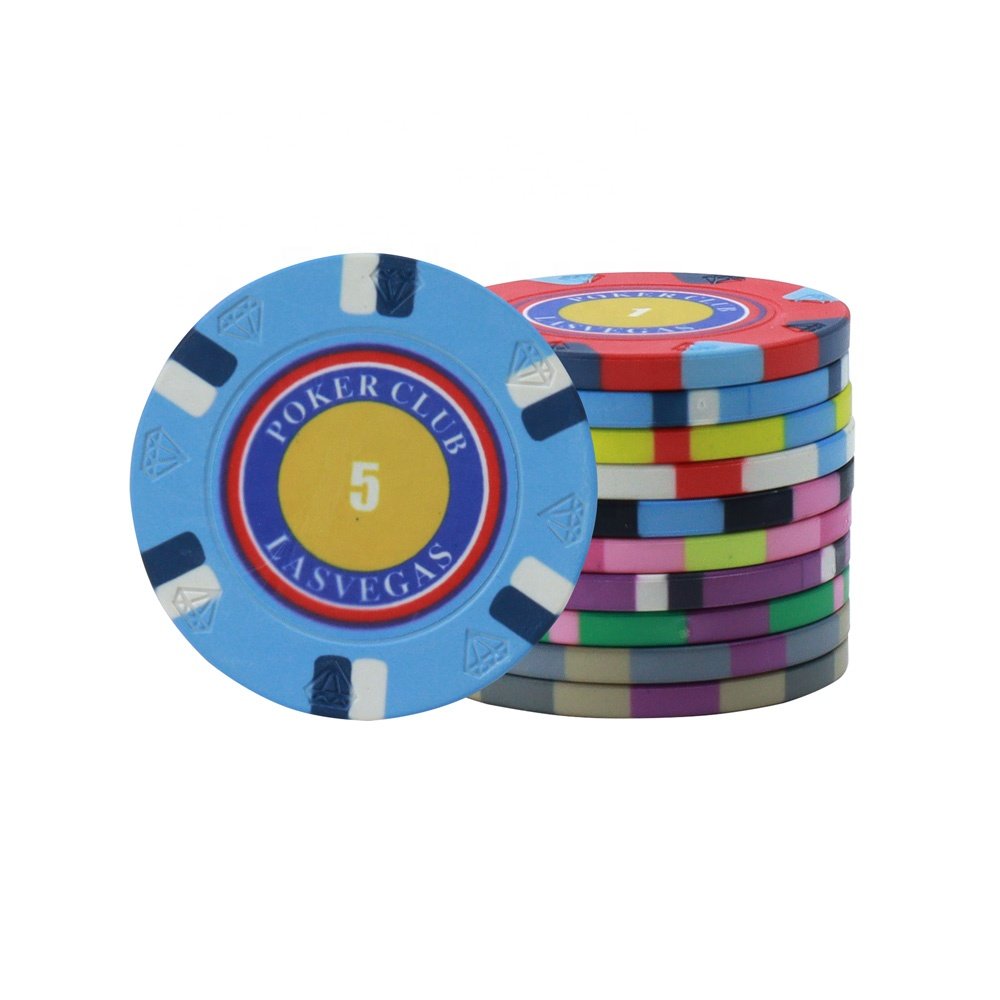 Factory custom wsop ceramic ficha de poker chips 10g 39mm diamond mold design las vegas for casino pker culb game
