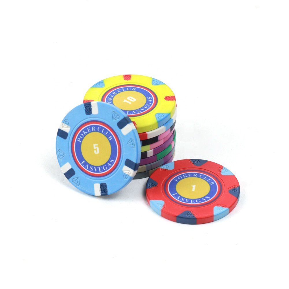 Factory custom wsop ceramic ficha de poker chips 10g 39mm diamond mold design las vegas for casino pker culb game
