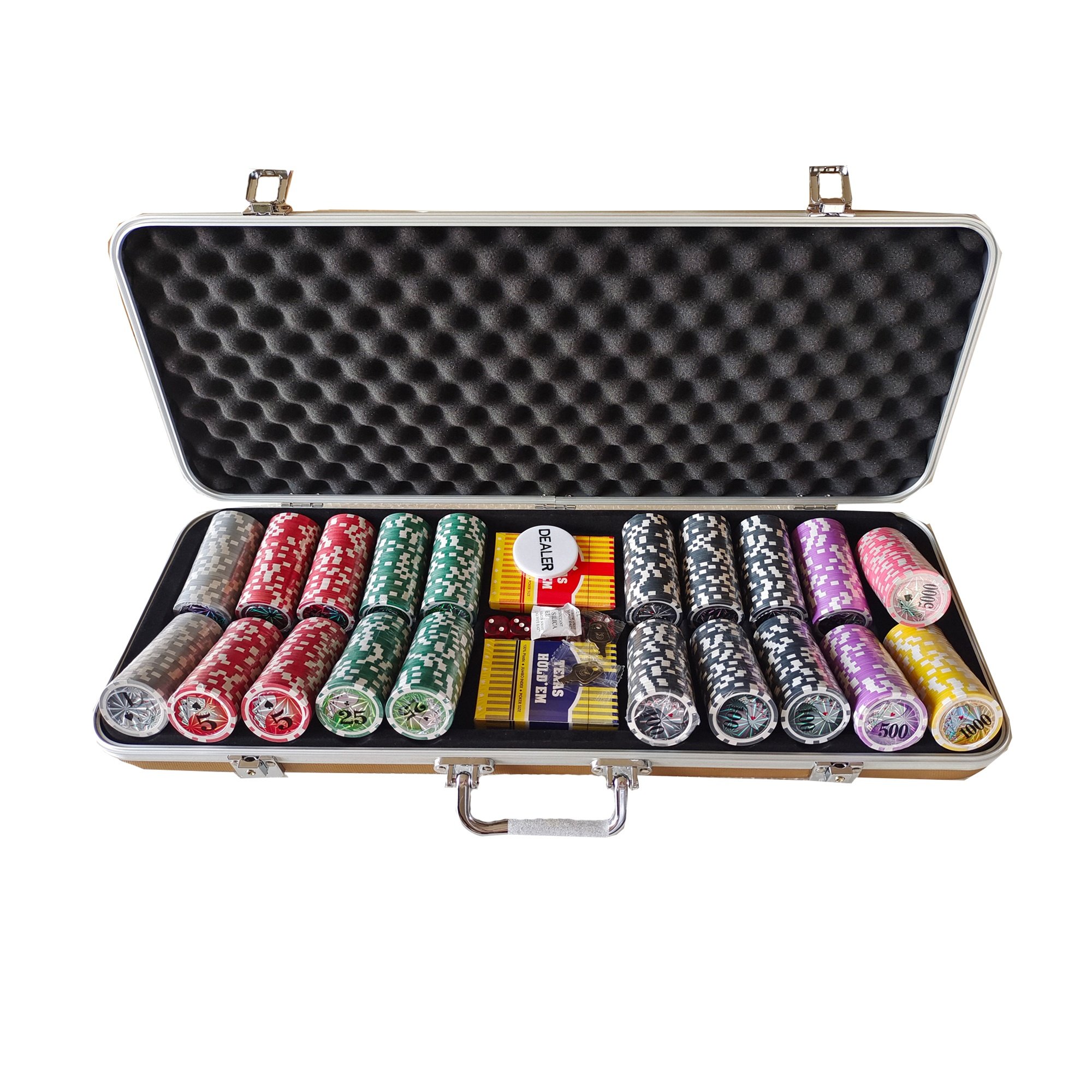 500pcs 11.5g Dice Poker Chip Set / 14g Clay Poker Chip Set