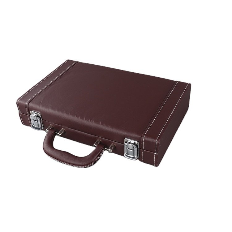 200pcs poker chip set in leather case Cheap Crown Clay Chip Poker Set Wholesale