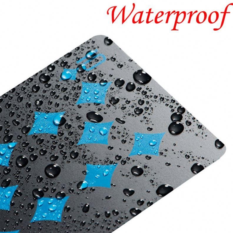 Party Poker Hot Sale Creative Gift Durable Frosted Poker High Quality Plastic PVC Poker Waterproof Black Playing Card Wholesale