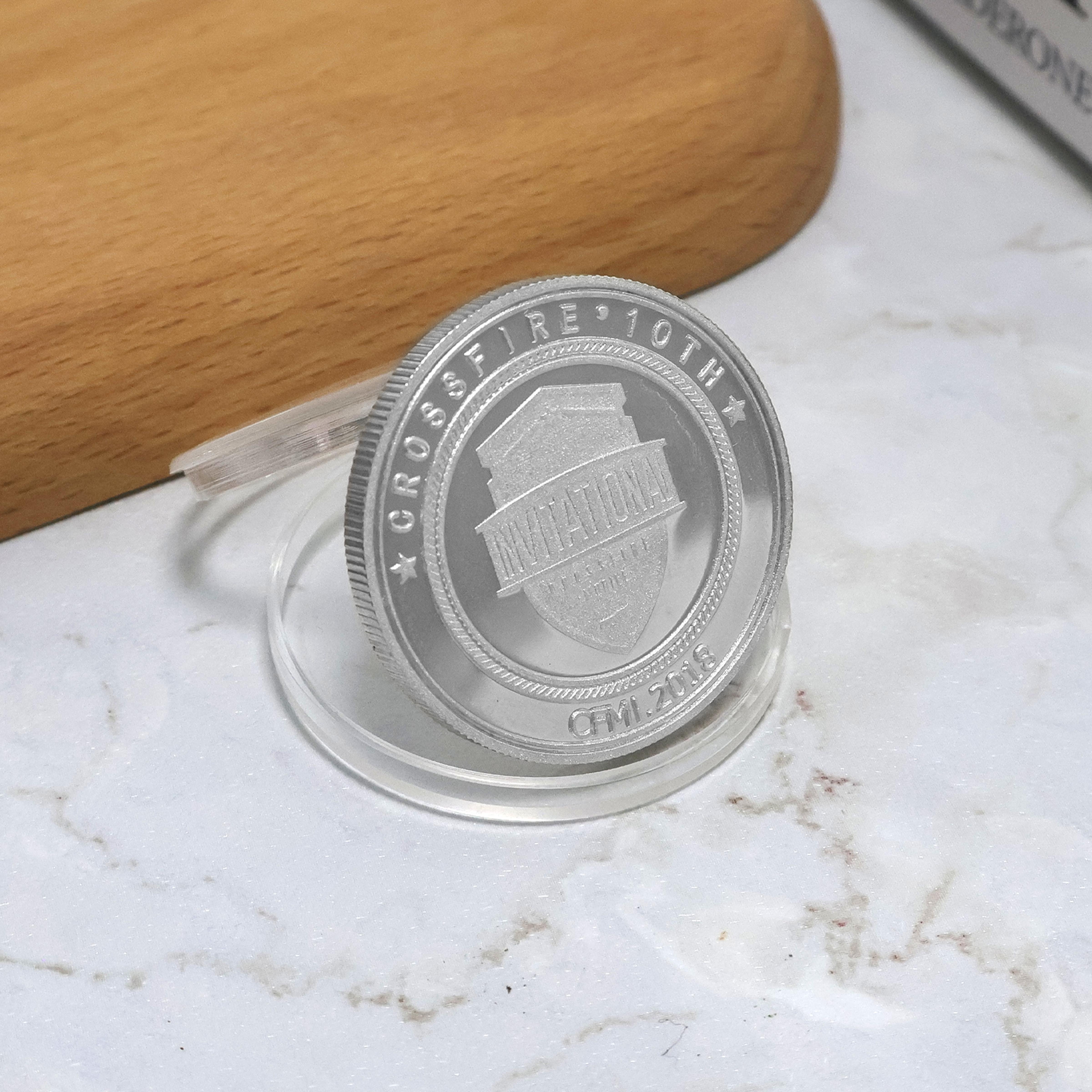 Promotional Custom New Eur-o Metal Coin Souvenir Europe Two Tone Plating Co py 2 Euro Style Commemorative Coins