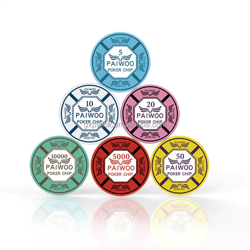 EPT/WPT Chips Professional Ceramic Poker Chips Customize Made Poker Token with Custom Service