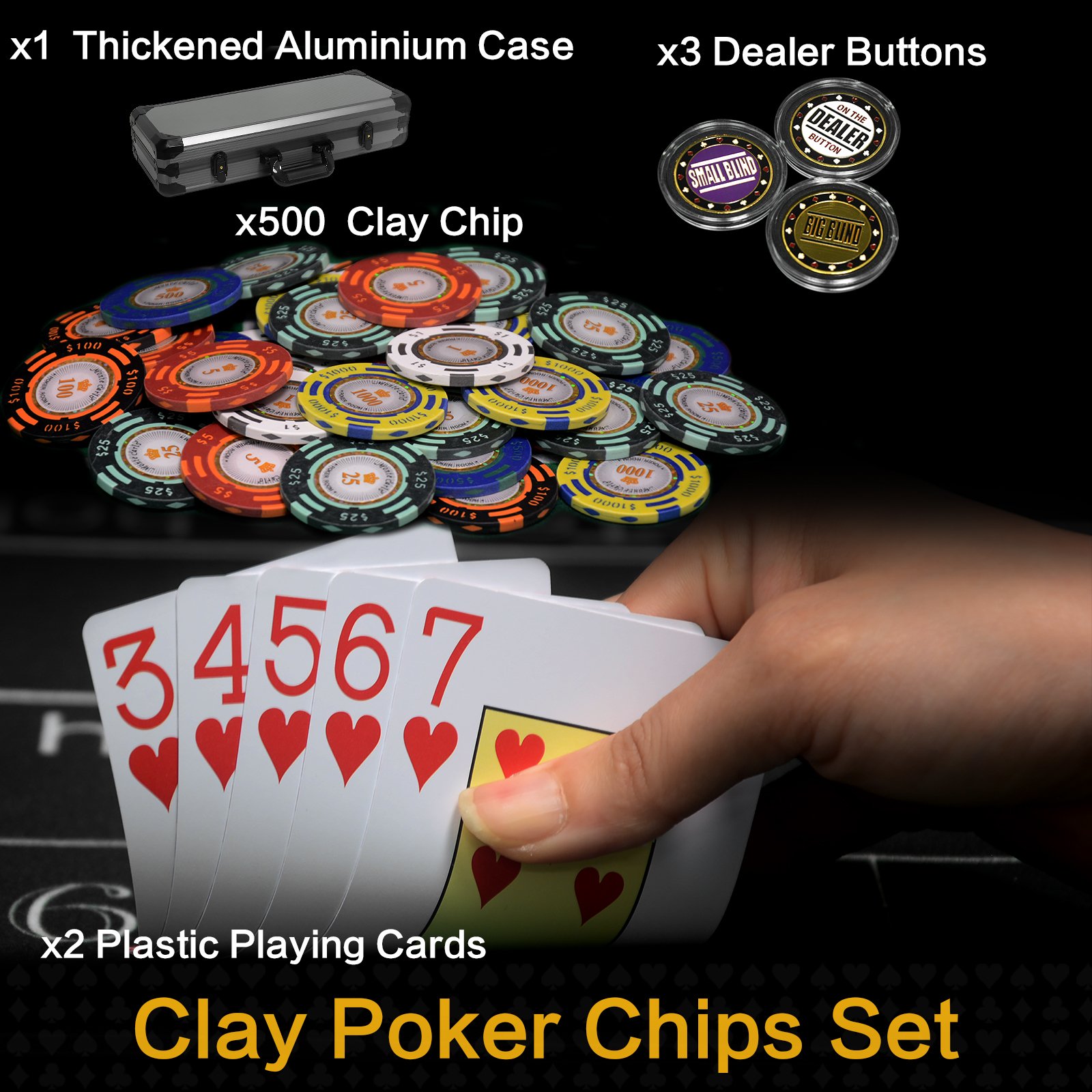 Hot Sell Ceramic Poker Chips Printer Set Leather Case Coin Custom Texas Professional Poker Chips 10g Ept Factory Supplier