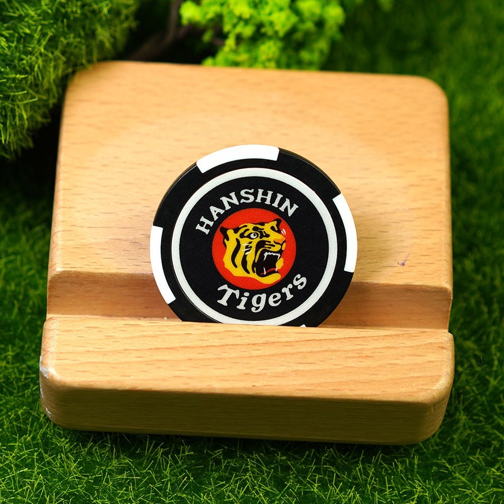 VastGifts Factory Direct Sales Custom Logo Blank ABS Poker Chips Jetton with Blue Printing Sticker