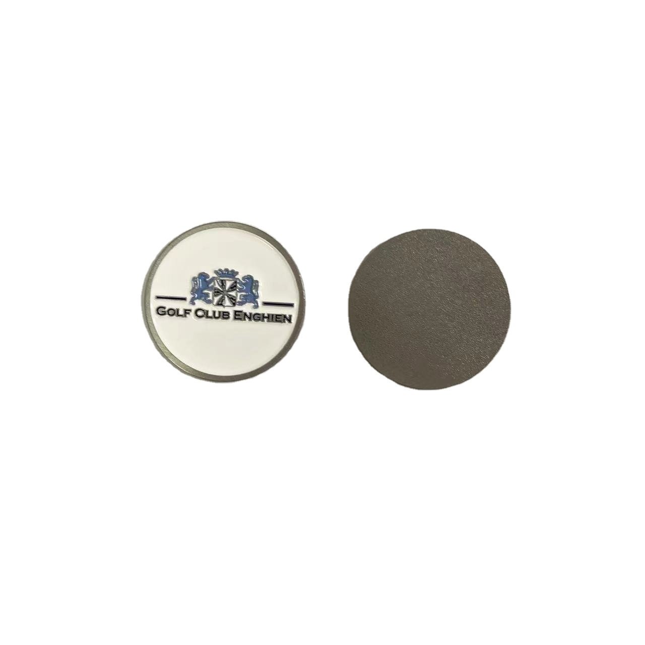 Wholesales Factory Custom Logo Znic Alloy Metal Enamel Magnetic Golf Ball Marker