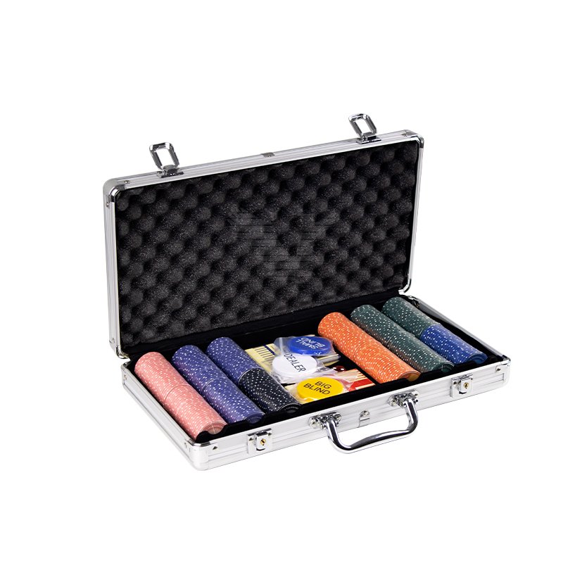 YH Professional Wholesale Casino Poker Ceramic 300pcs/set Chips Set in Aluminum Case for Sale